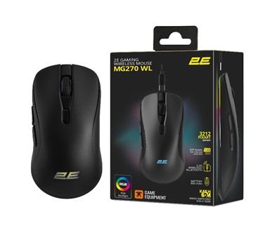 2E GAMING Mouse MG270 WL, WL/BT, black